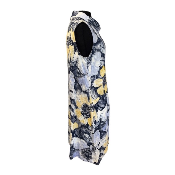 NEW Liv by Habitat Clothes Easy Floral Cowl Tank Dress Women Size S Blue Yellow - Picture 6 of 9